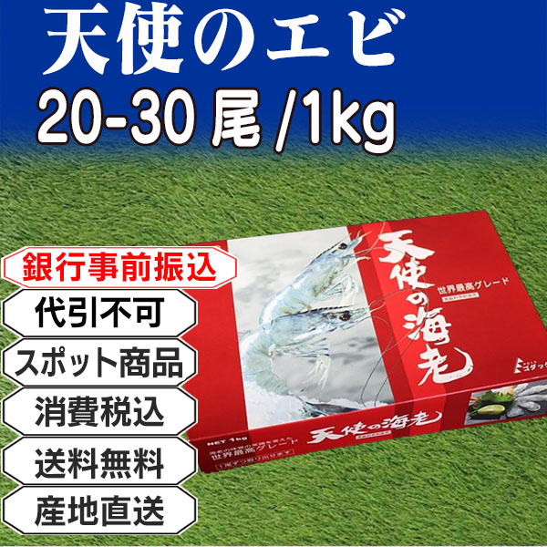 天使の海老  3kg(3kg箱 ×1箱) (配送不可：沖縄・離島) 【代引不可】