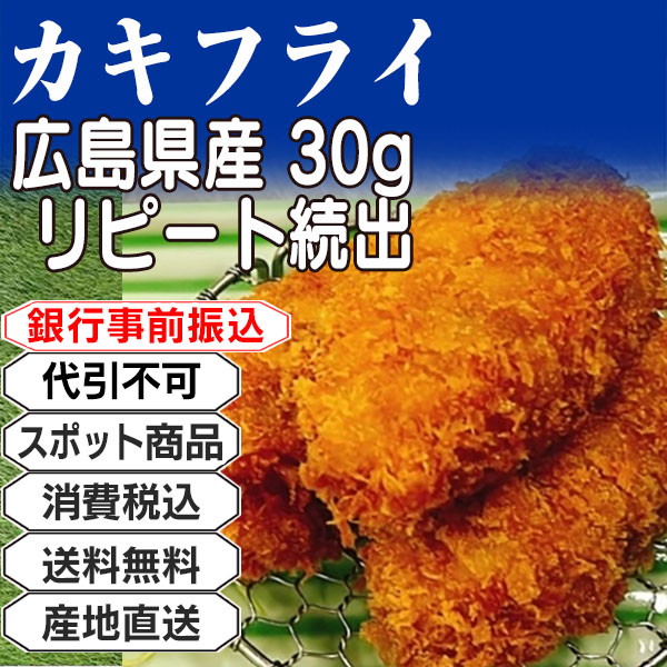 カキフライ 広島県産     日本  6kg(6kg箱 ×1箱) (配送不可：沖縄・離島) 【代引不可】